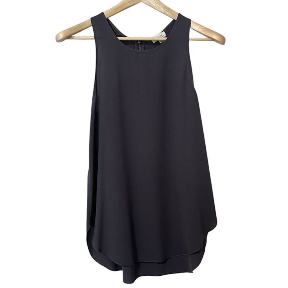 Aritzia Wilfred Gray Polyester Silk Flowy Tank Blouse Womens S